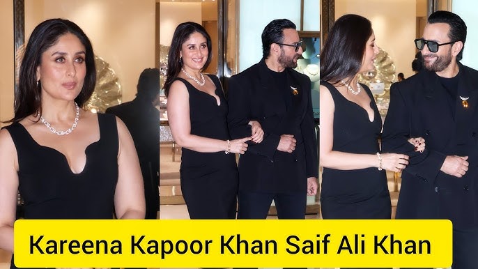 Pesona Hitam Kareena dan Saif di Malam Mumbai