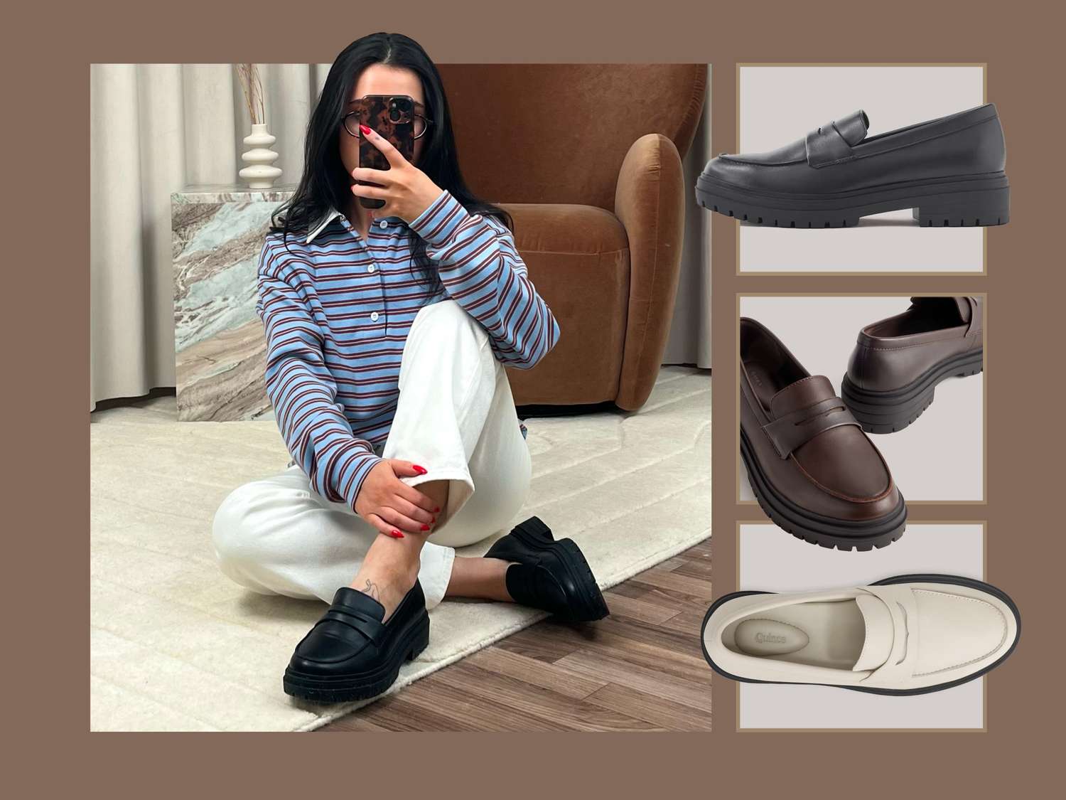 Quince Lug Sole Loafers — Ulasan dan Kenyamanan Ilustrasi lug sole loafers untuk artikel Ulasan Quince Lug Sole Loafers yang Nyaman
